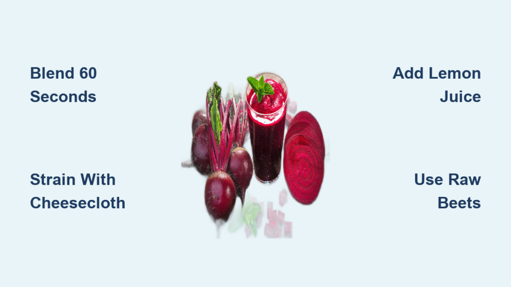 How to Make Beet Juice in a Blender